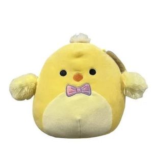 Squishmallows Tristan the Yellow Chick With Bow Tie 8"